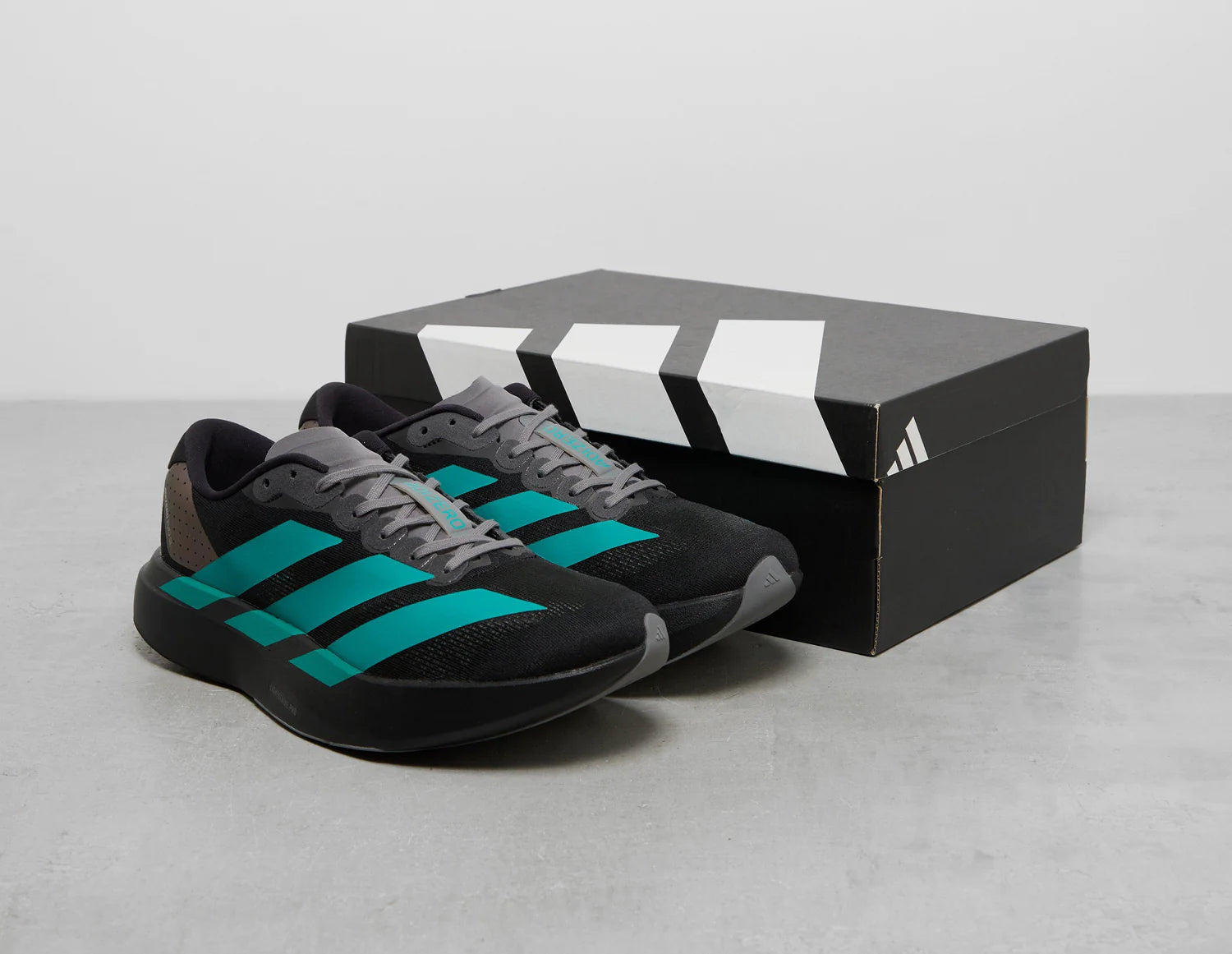 Adizero EVO SL Shoes Core Black / Pure Teal / Grey Four