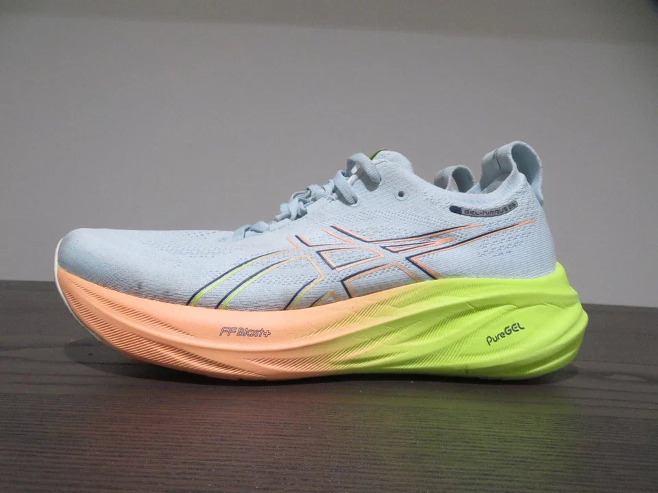 Asics Gel-Nimbus 26 Mens 9 Shoes Gray Running 1011B928 Gym Sneaker Walking